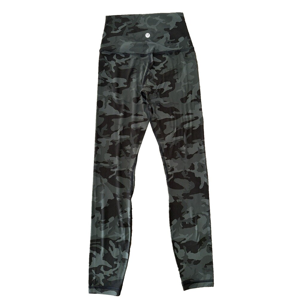 Lululemon Align Pant II 25” Heritage 365 Camo Green Twill Multi Women’s Size - Picture 3 of 7